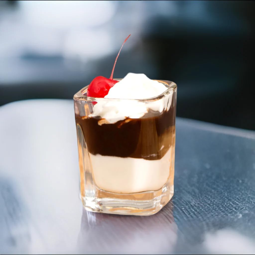 2 oz Square Prism Dessert Shot Glass - Set of 6