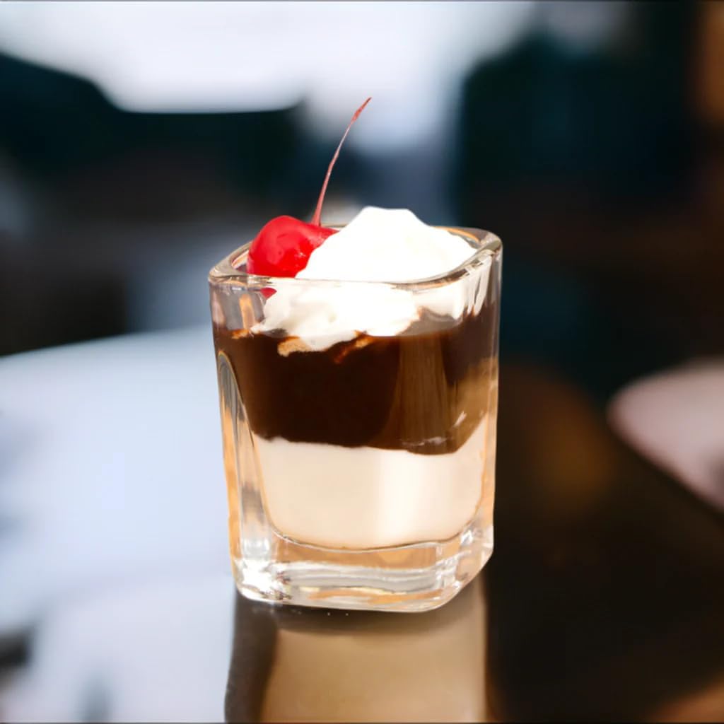 2 oz Square Prism Dessert Shot Glass - Set of 6