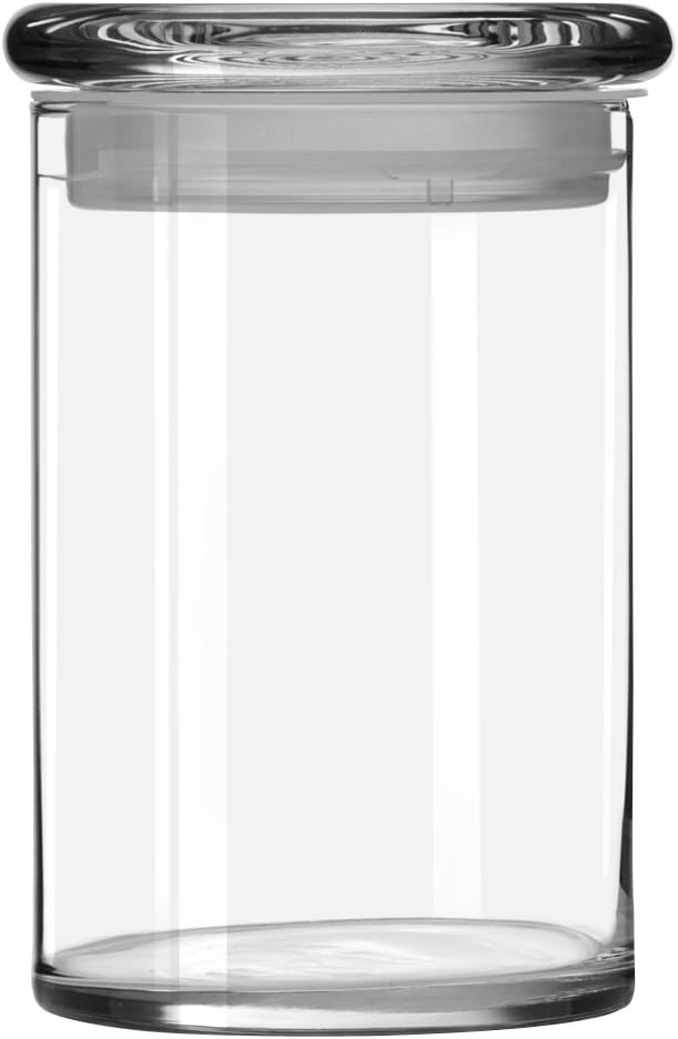 853 - 31 Oz Cylinder Jar With Glass Lid