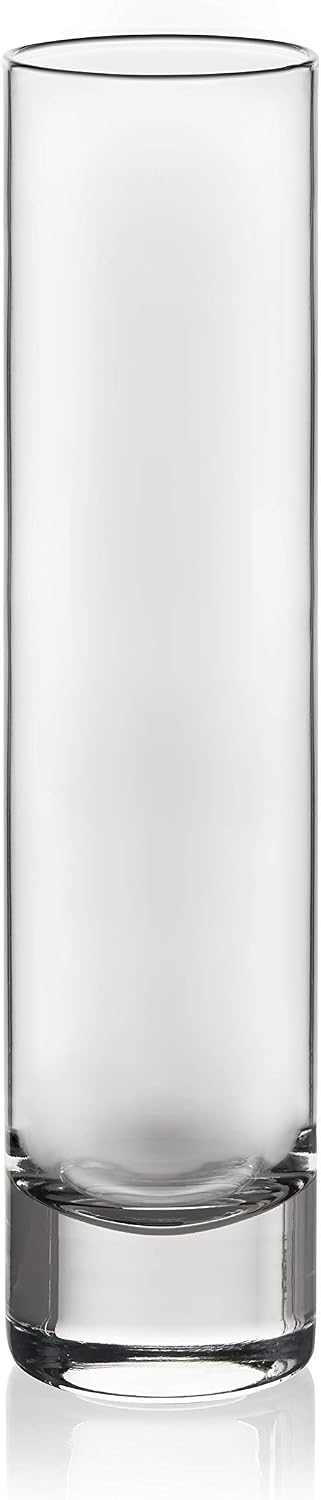 Libbey Cylinder Bud Vases, 7.5-inch, Set of 12