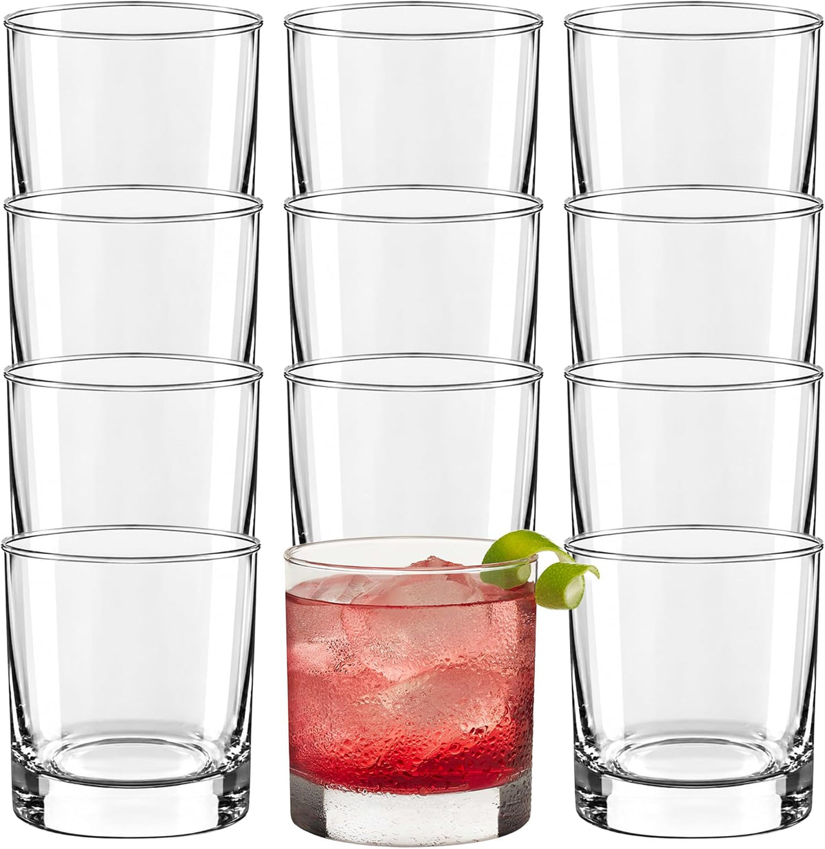 Libbey 917CD Heavy Base Rocks Glasses Set of 12, 11 oz